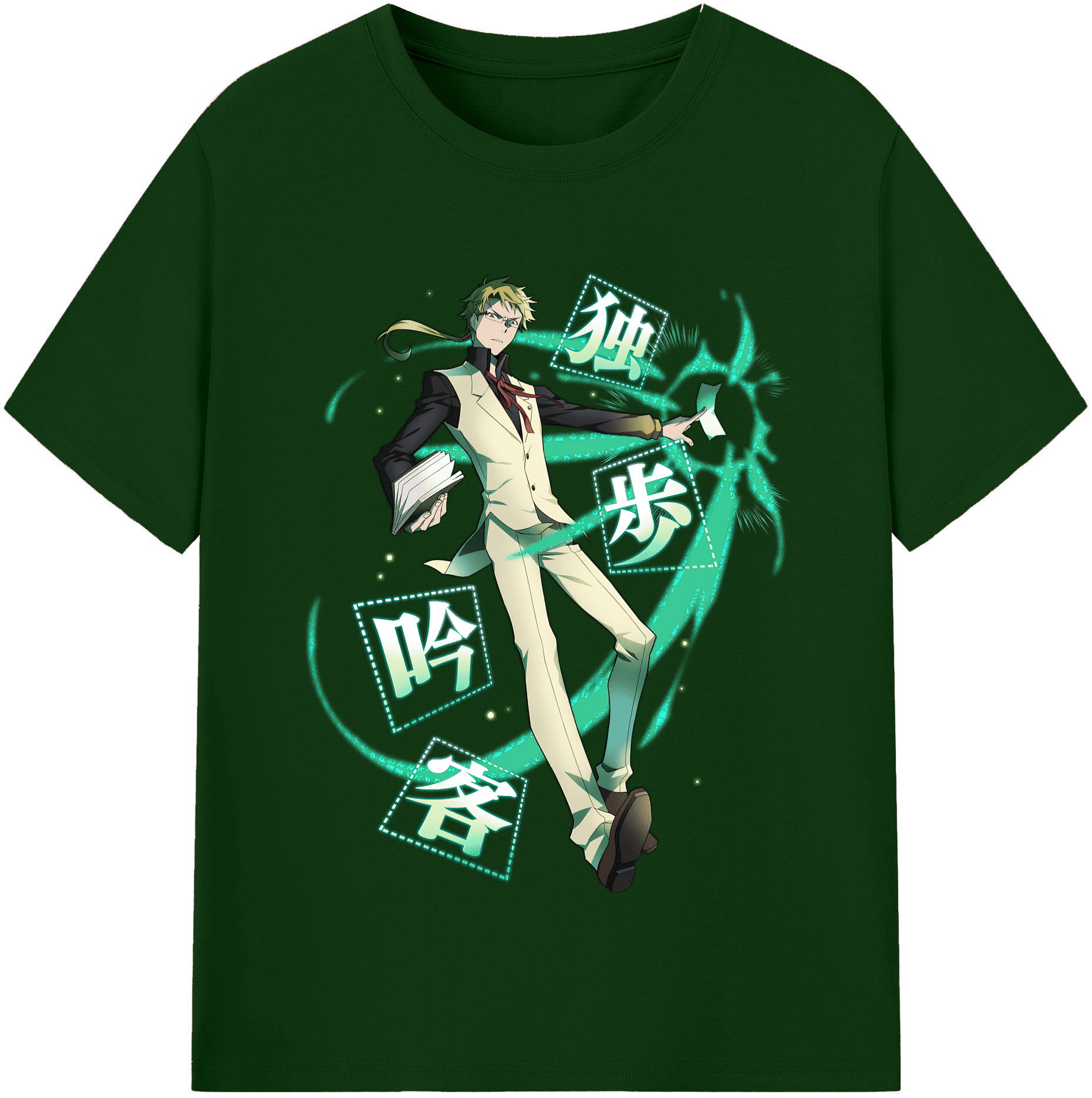 （画像用） 文豪ストレイドッグス Bungo Stray Dogs 綿100％半袖Tシャツ（フロントプリント）